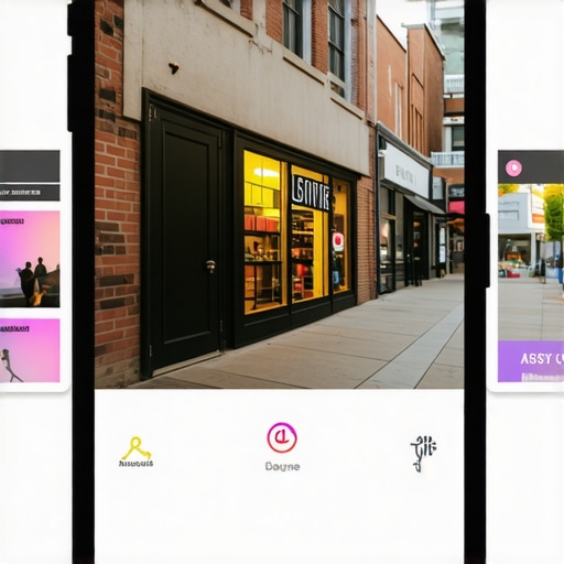 AR Local Business Overlay Fort Wayne Augmented reality interface displaying Fort Wayne business information
