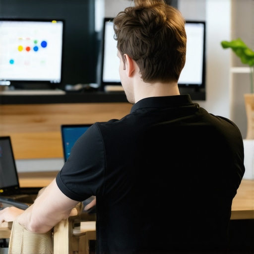 Business owner editing Google My Business profile on a laptop