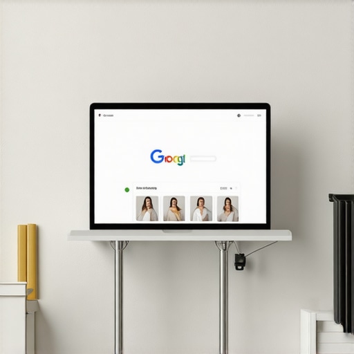 Business owner adding photos and details to Google My Business