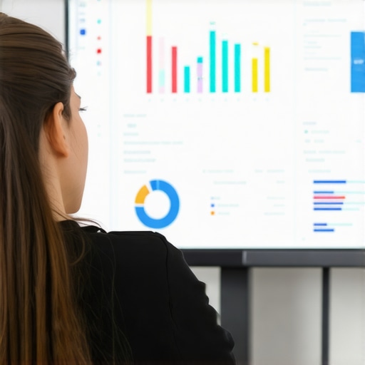 Business owner reviewing SEO performance metrics on a computer screen