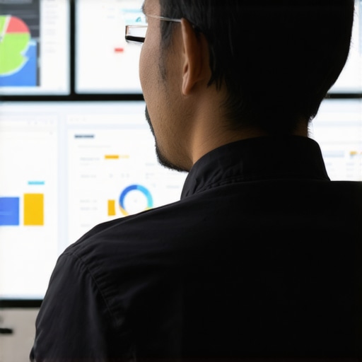 A person reviewing performance metrics on a digital marketing dashboard