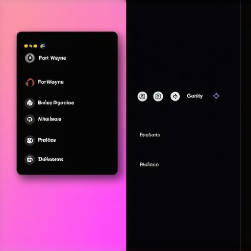 Google Business Profile Audit Dashboard Screenshot of a Google Business Profile audit dashboard with metrics for Fort Wayne