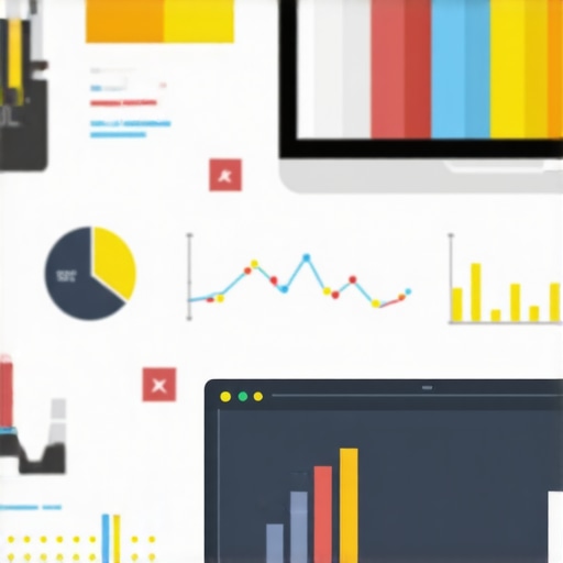Workspace with laptop, charts, and SEO analytics tools for local SEO management