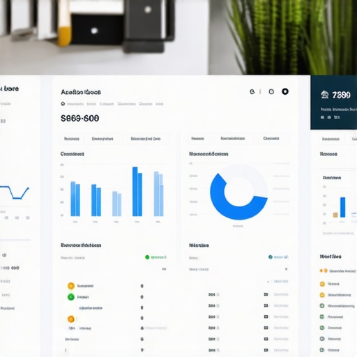 Dashboard displaying local SEO analytics and keyword rankings