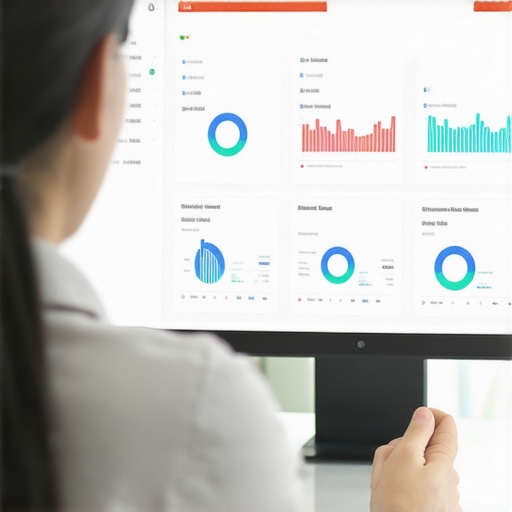 Person reviewing Google My Business analytics on a computer